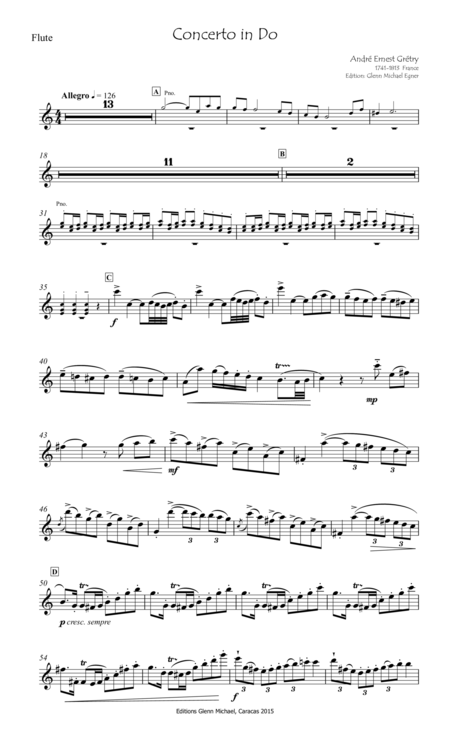 Gretry Concerto For Flute In C Page 2