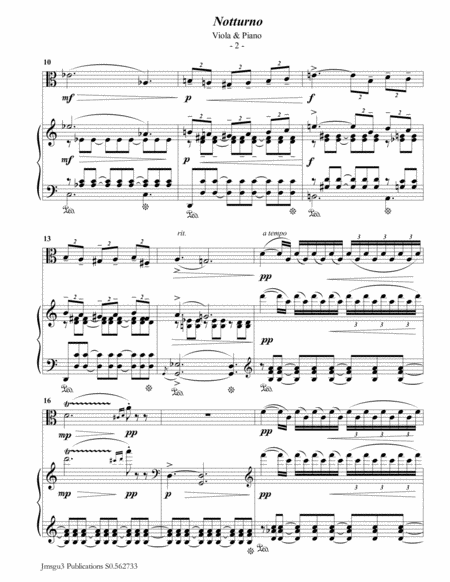 Grieg Notturno Op 54 No 4 For Viola Piano Page 2