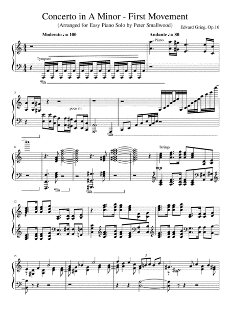 Grieg Piano Concerto First Movement Piano Solo Page 2