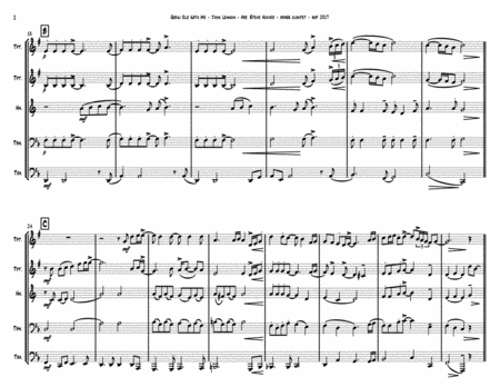 Grow Old With Me Brass Quintet Page 2