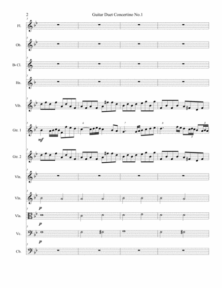 Guitar Duet Concertino No 1 Jozef Sebastian Page 2