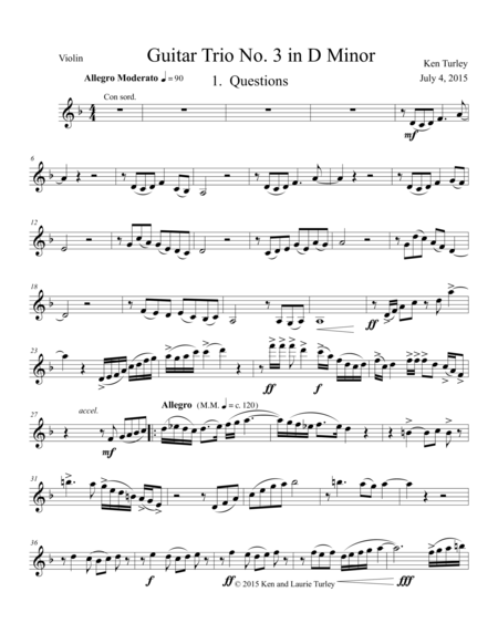 Guitar Trio No 3 In D Minor With Violin And Cello Page 2