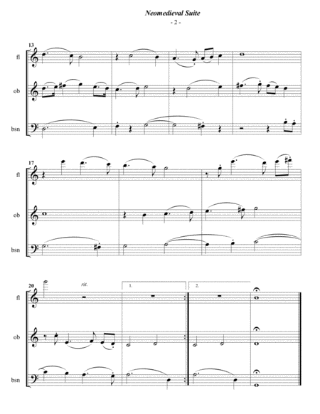 Guthrie Neomedieval Suite For Flute Oboe Bassoon Page 2