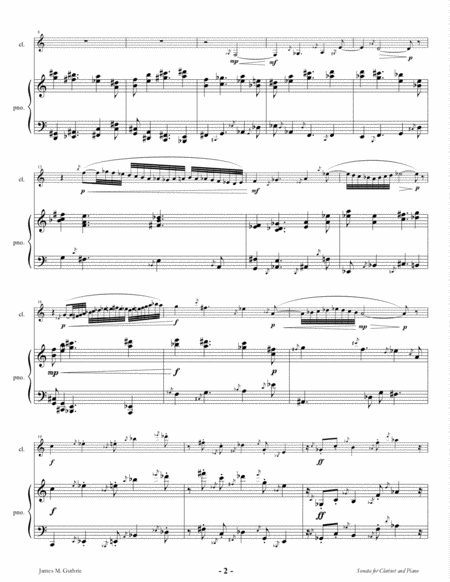 Guthrie Sonata For Clarinet Piano Page 2