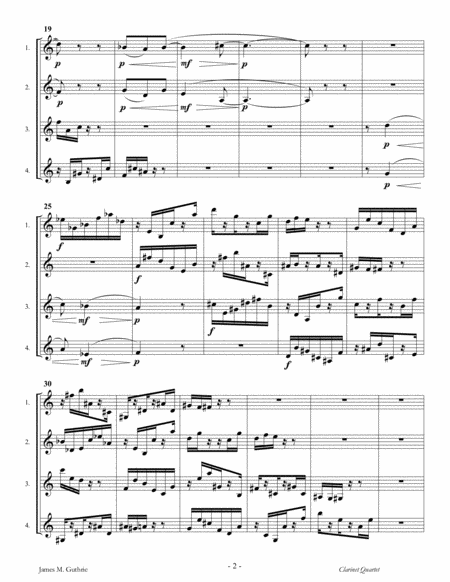 Guthrie Sonata For Clarinet Quartet Page 2