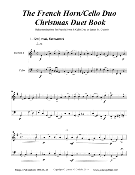 Guthrie The French Horn Cello Duo Christmas Duet Book Page 2