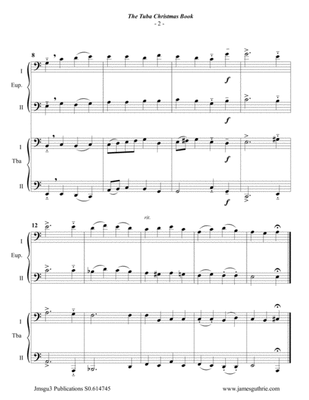 Guthrie The Tuba Choir Christmas Book Page 2