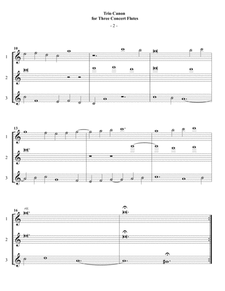 Guthrie Trio Canon For 3 Concert Flutes Page 2