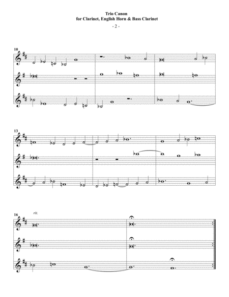 Guthrie Trio Canon For Clarinet English Horn Bass Clarinet Page 2