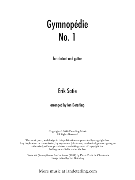 Gymnopdie No 1 Clarinet Guitar Page 2