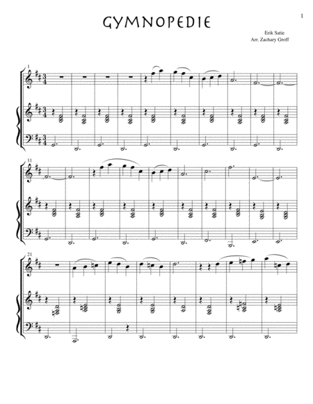 Gymnopedie 1 For Violin And Piano Page 2
