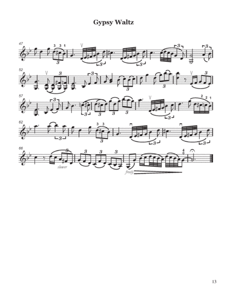 Gyspy Waltz For Violin And Piano Page 2