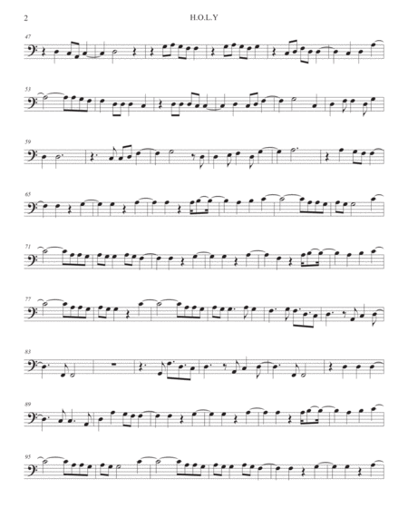 H O L Y Easy Key Of C Trombone Page 2