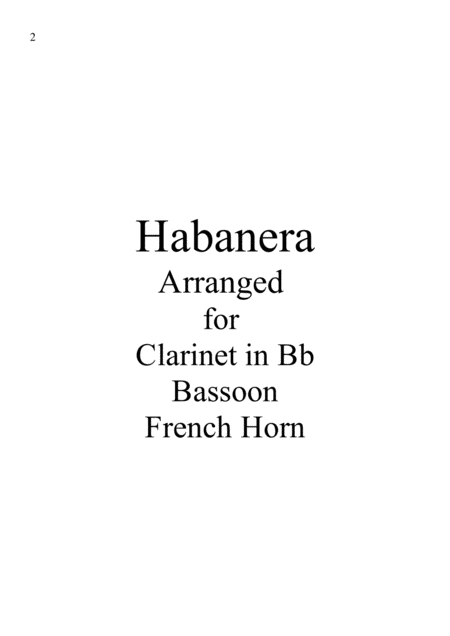Habanera Carmen Trio Page 2
