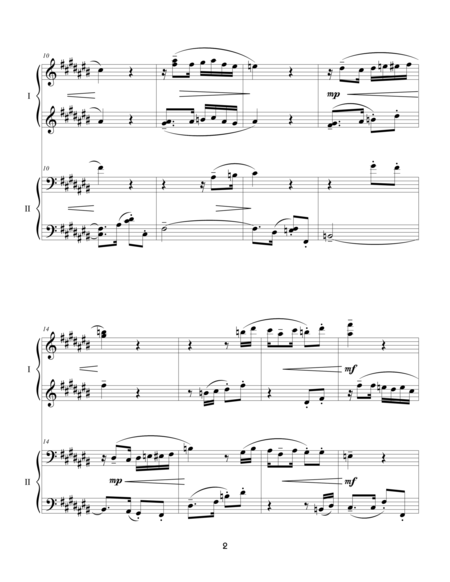 Habanera Humoresque For One Piano Four Hands Page 2