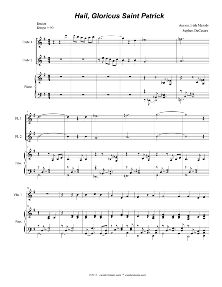 Hail Glorious Saint Patrick For String Orchestra Page 2