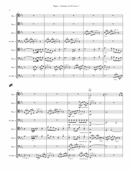 Hail King Heinrich From Act Iii Scene 3 Of Lohengrin For 8 Part Trombone Ensemble Page 2