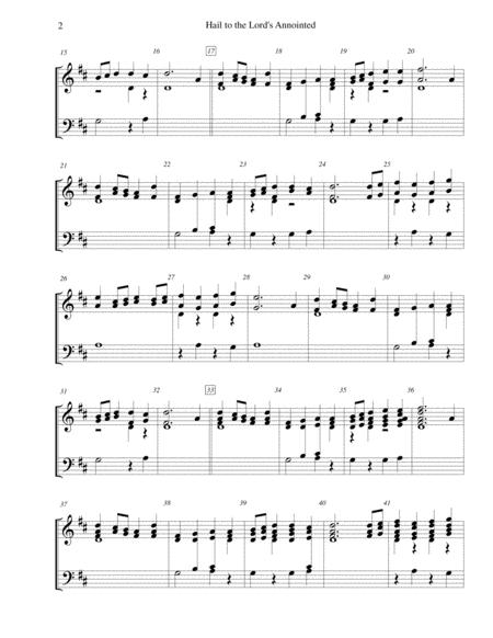 Hail To The Lord Annointed For 2 Octave Handbell Choir Page 2