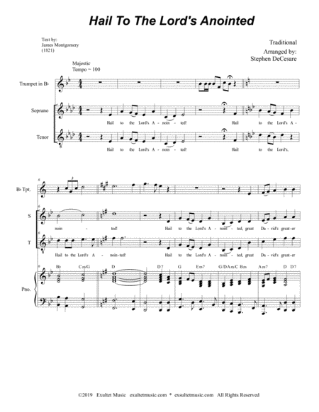 Hail To The Lords Anointed Duet For Soprano And Tenor Solo Page 2