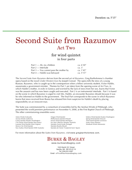 Haldin Was Betrayed Part 4 Of Second Suite From Razumov For Wind Quintet Page 2