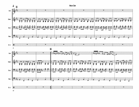 Halfa Sun For Steel Band Full Band Arrangement Page 2