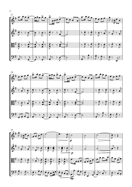 Halfpenny Polka For String Quartet Page 2