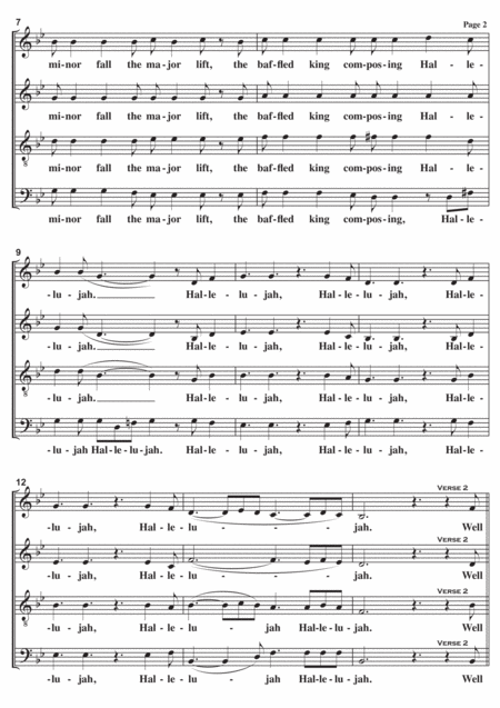 Hallelujah A Cappella Page 2