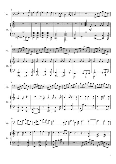 Hallelujah By Leonard Cohen For Cello And Piano Page 2