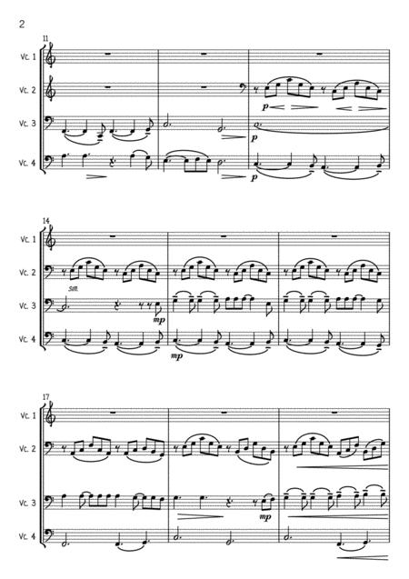 Hallelujah Cello Quartet Page 2