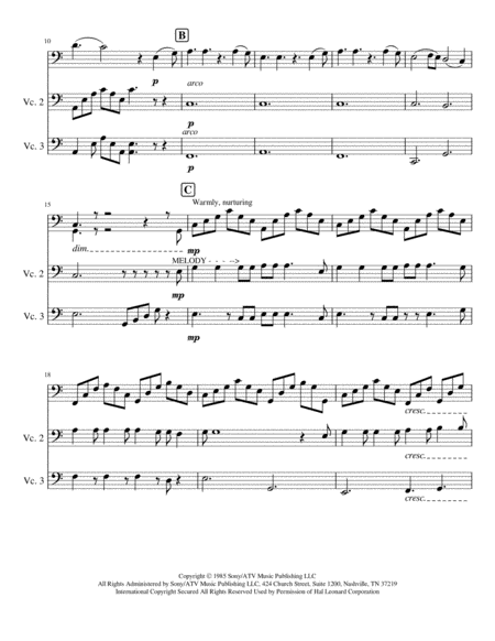 Hallelujah Cello Trio Page 2