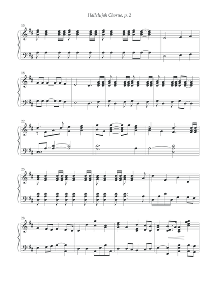 Hallelujah Chorus Easy Page 2