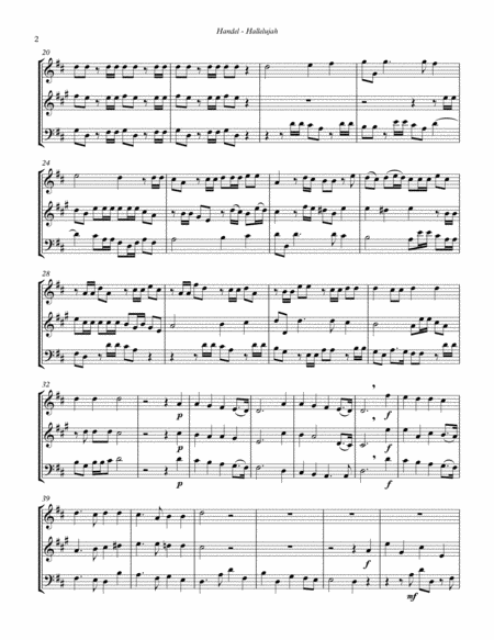 Hallelujah Chorus For Brass Trio Page 2