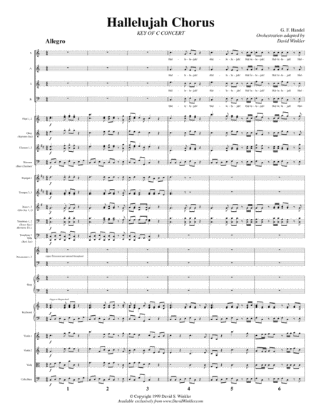 Hallelujah Chorus Orchestration Key Of C Page 2