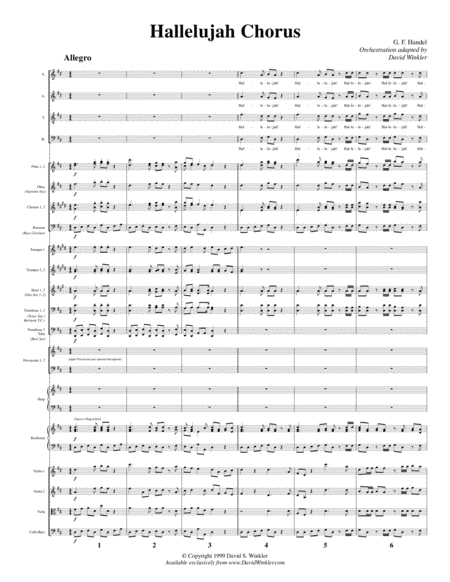 Hallelujah Chorus Orchestration Key Of D Page 2