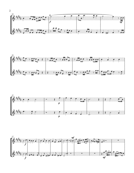 Hallelujah Chorus Treble Eb Instrument Duet Parts Only Page 2