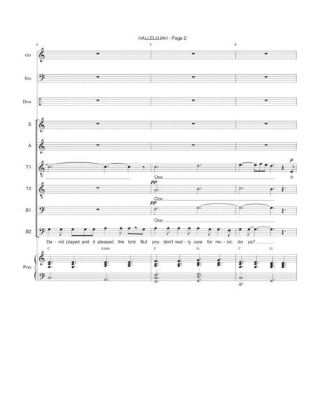 Hallelujah Conductor Score And Band Parts Page 2