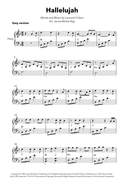 Hallelujah Easy Version Page 2