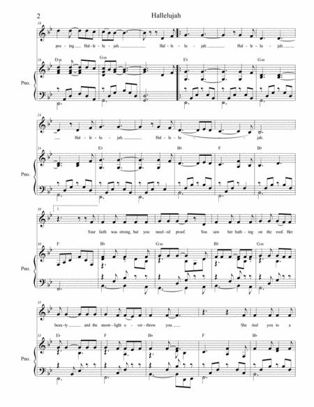 Hallelujah For Unison Choir Page 2