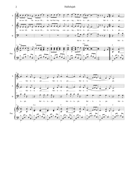 Hallelujah For Vocal Trio Sab Page 2