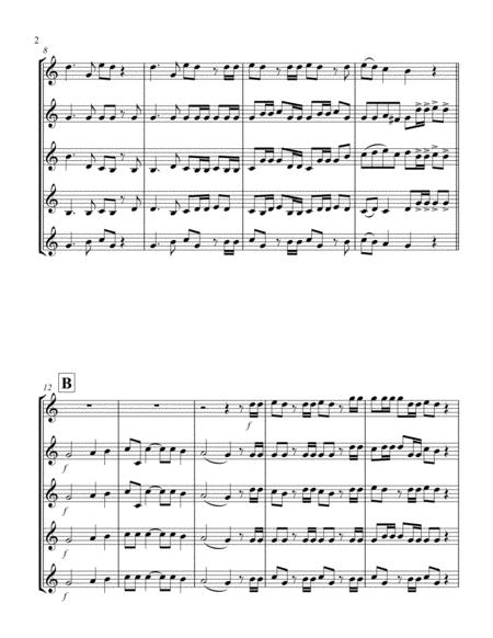 Hallelujah From Messiah Bb Tenor Saxophone Quintet Page 2
