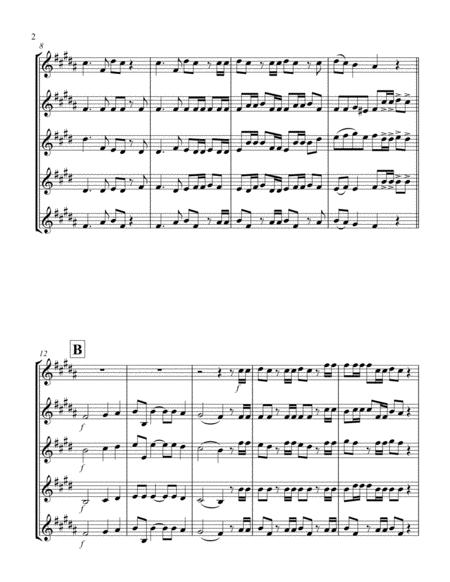 Hallelujah From Messiah D Saxophone Quintet Page 2