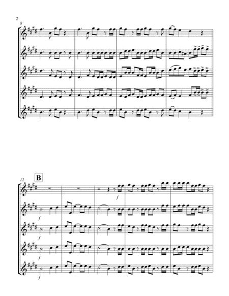 Hallelujah From Messiah D Tenor Saxophone Quintet Page 2