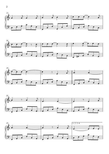 Hallelujah Piano Solo Intermediary Page 2