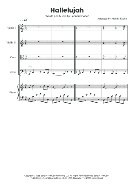 Hallelujah Piano Strings Page 2