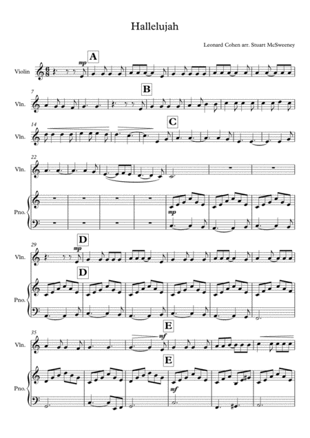 Hallelujah Violin Solo Page 2