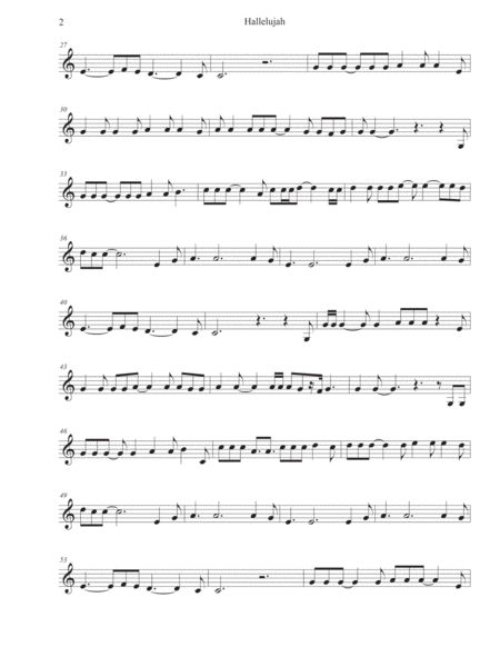 Hallelujah Violin Page 2