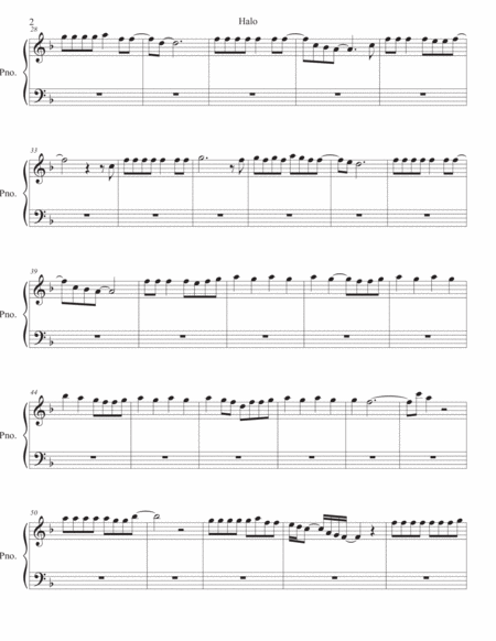 Halo Piano Page 2