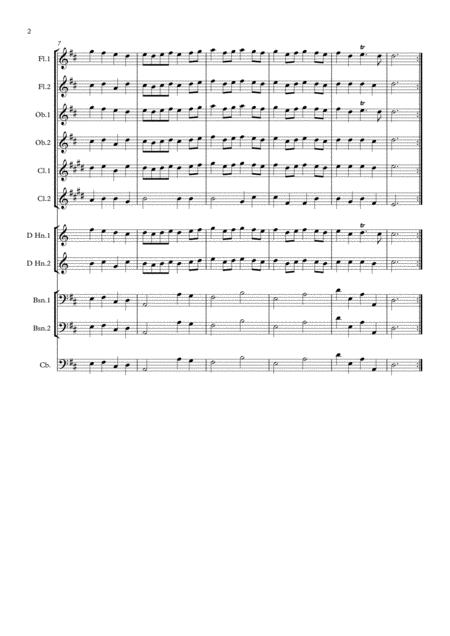 Handel 14 Bourre From Suite No 2 In D Hwv349 The Water Music Wassermusik Symphonic Wind Ensemble Page 2