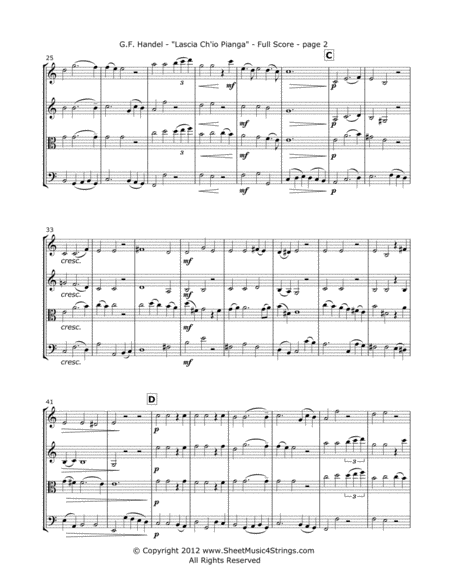 Handel G Rinaldo For String Quartet Page 2