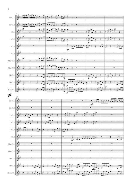 Handel Messiah For Unto Us A Child Is Born Clarinet Choir Page 2